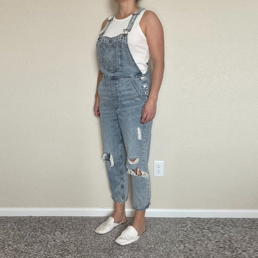 H&M Divided Denim Overall Size 6 - Picture 2 of 11